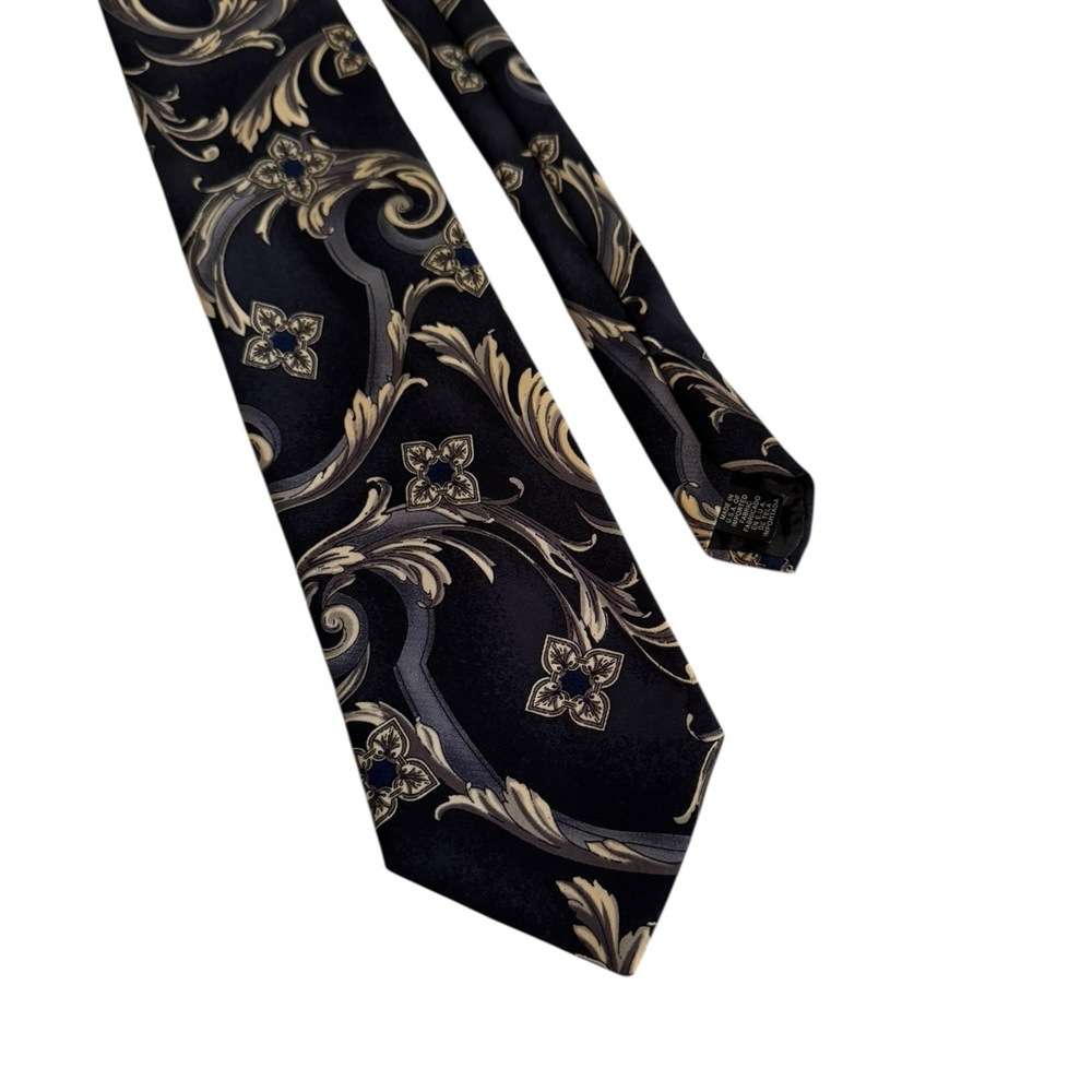 Town Craft Mens Silk Tie Quiet Luxury Old Money Formal Abstract Artsy Career‎